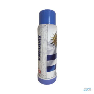 Termo Lumilagro Uruguay Forrado Eco Cuero 1L