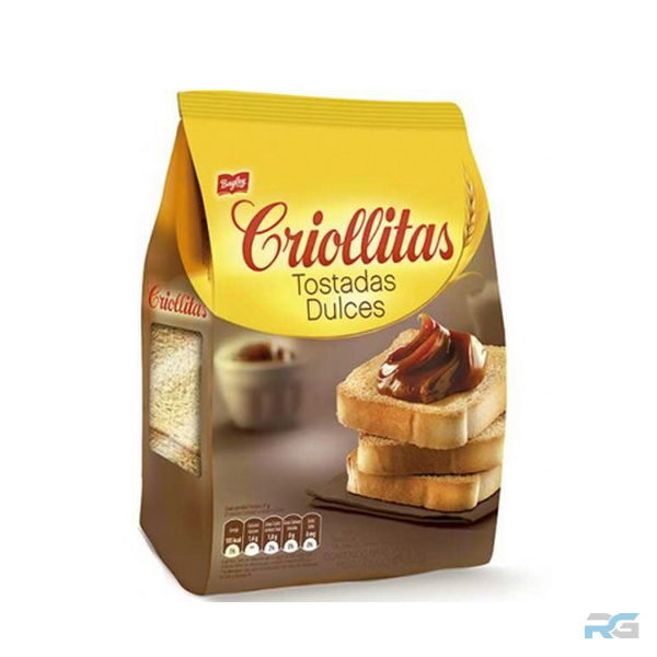 Tostadas Dulces Criollitas 200gr| Rincon Gaucho Productos Argentinos | Distribucion en España y Europa